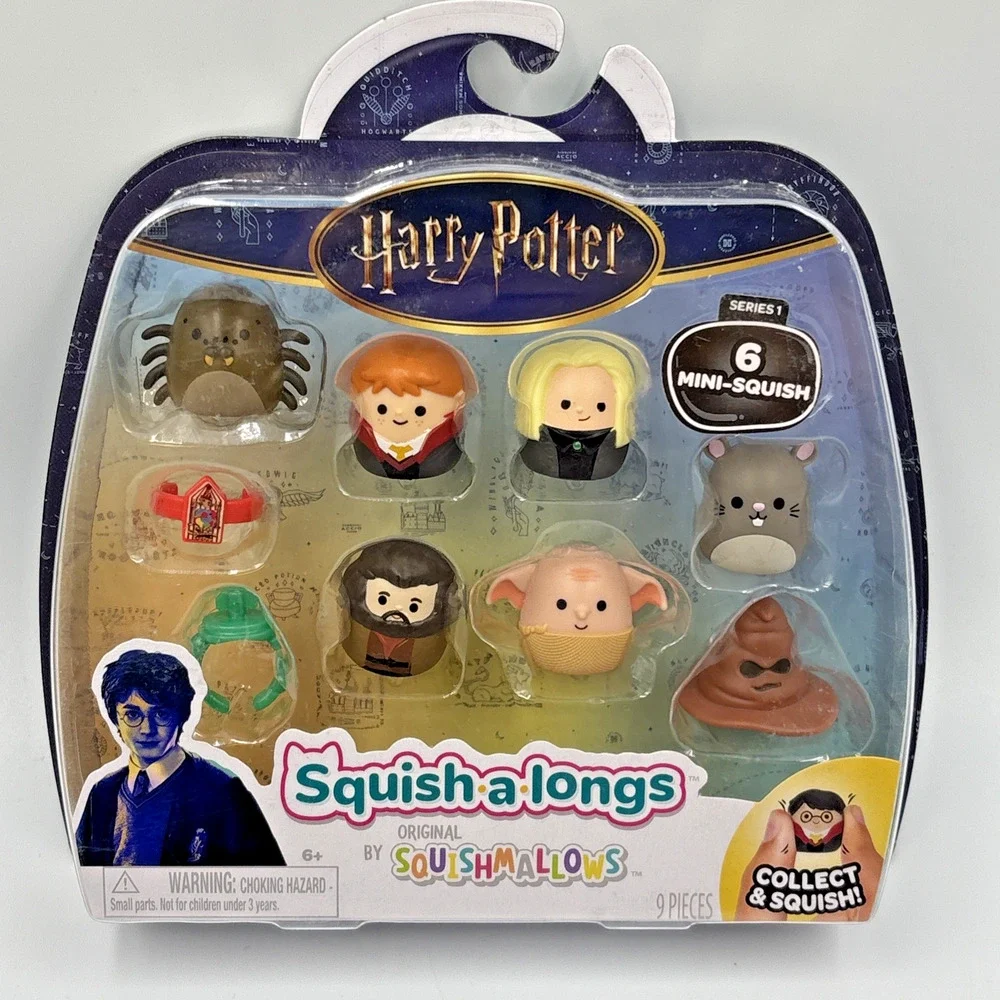 Harry Potter Squish-a-Longs Mini-Squish 6-Pack, Series 1 NIB